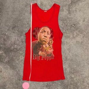 Red Graphic Tank Top